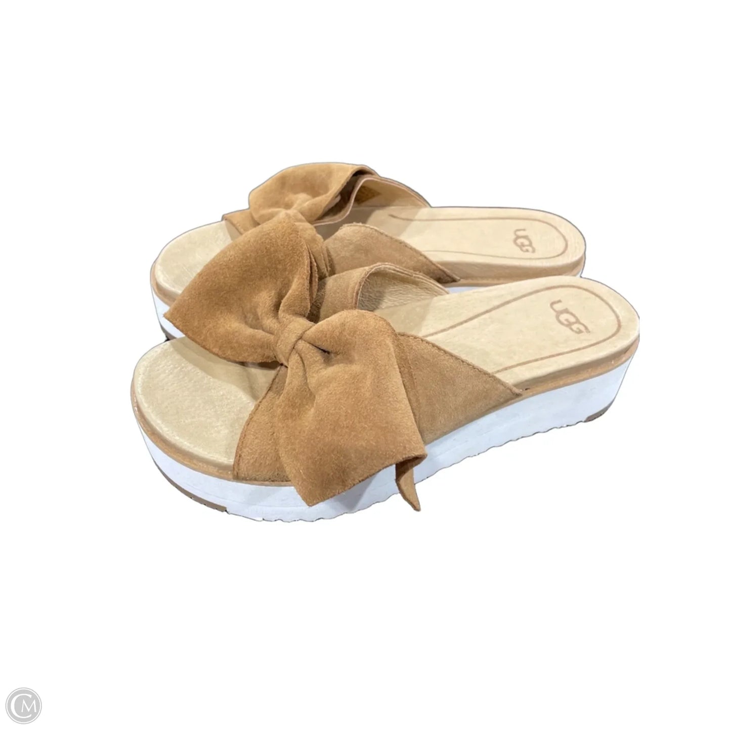 Sandals Designer By Ugg In Brown, Size: 6.5