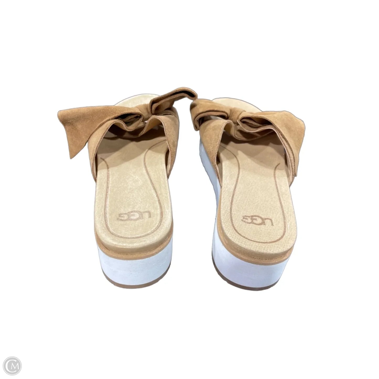Sandals Designer By Ugg In Brown, Size: 6.5
