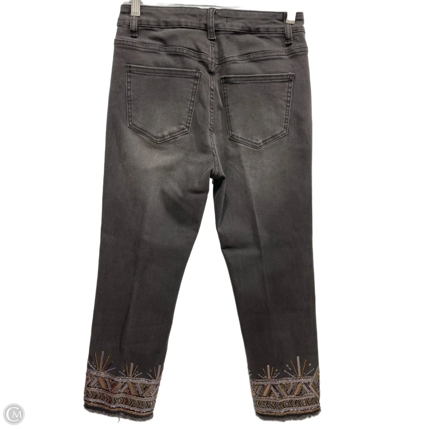 Jeans Cropped By John Mark In Black Denim, Size: 4p