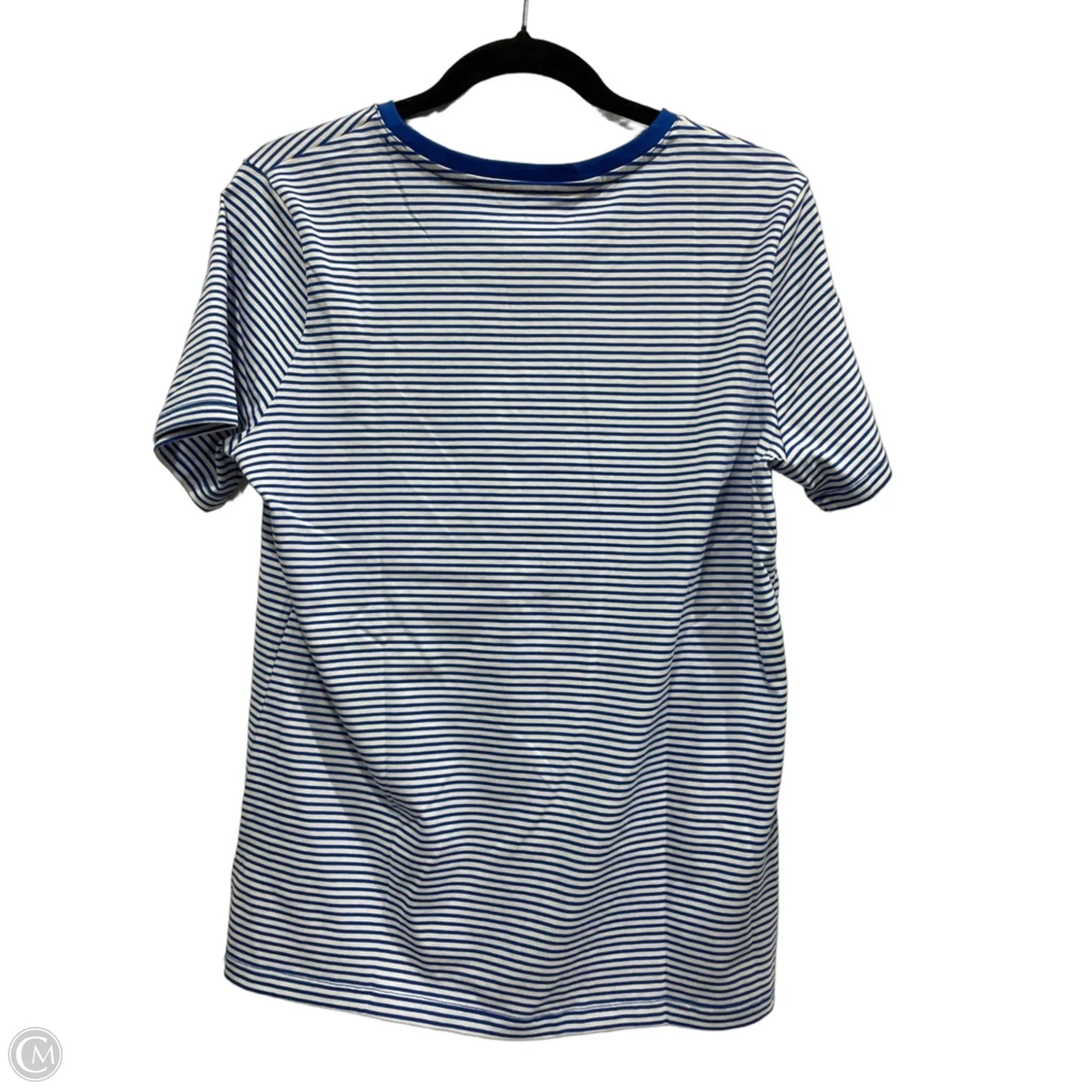 Top Short Sleeve Basic By Lands End In Striped Pattern, Size: S