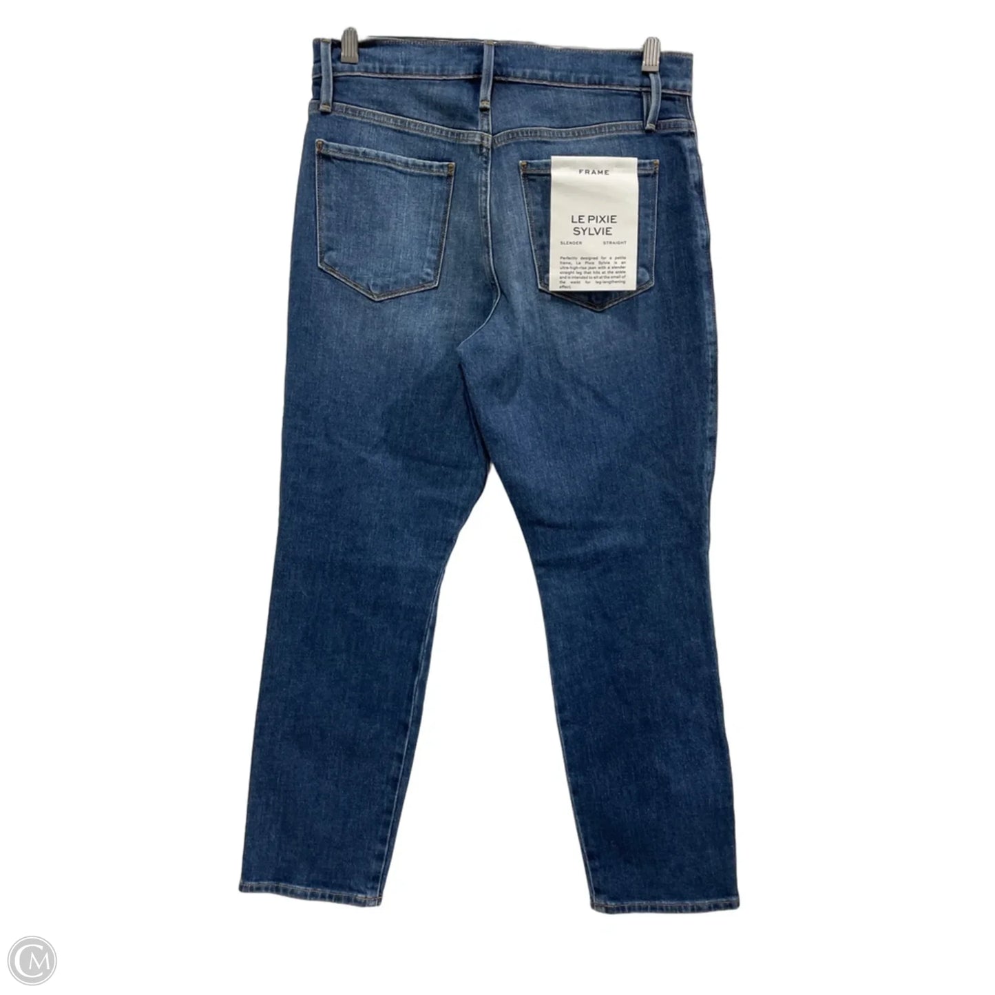 Jeans Straight By Frame In Blue Denim, Size: S