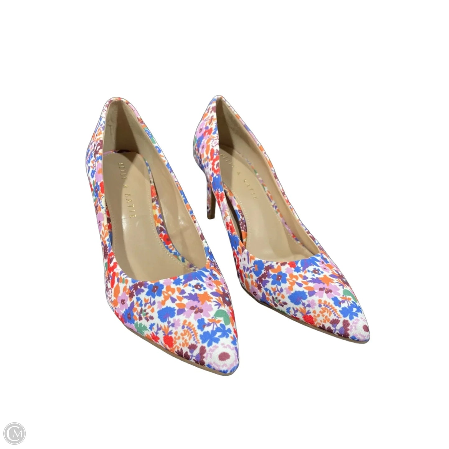 Shoes Heels Kitten By Kelly And Katie In Floral Print, Size: 6.5