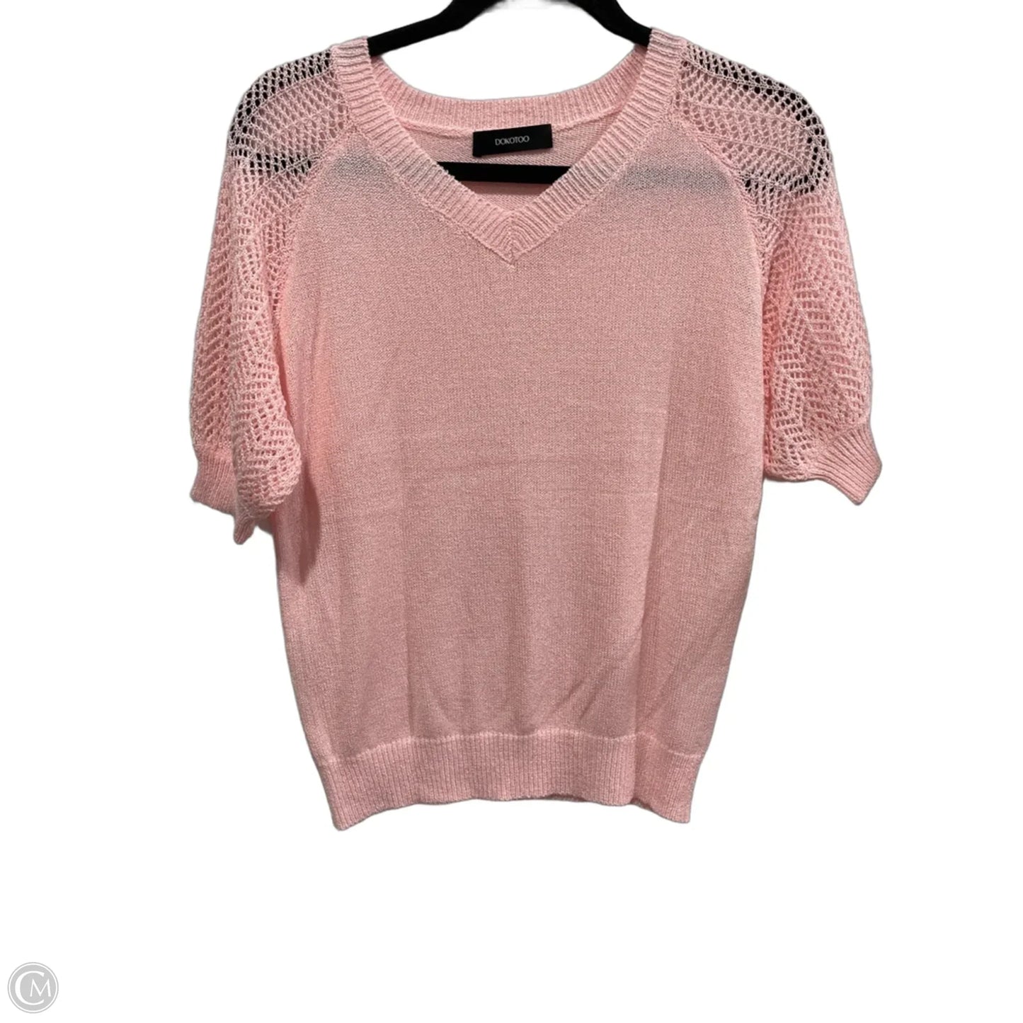 Top Short Sleeve By Dokotoo In Pink, Size: S