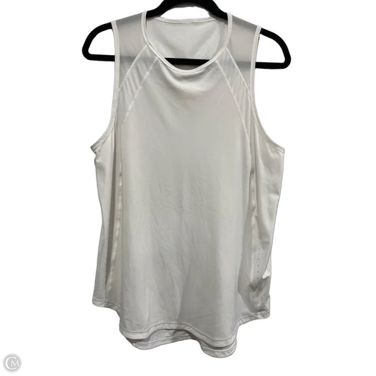 Athletic Tank Top By Lululemon In White, Size: L