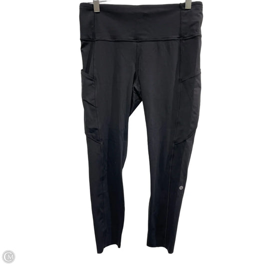Athletic Leggings By Lululemon In Black, Size: 10