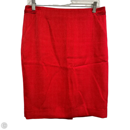 Skirt Midi By Limited In Red, Size: 6