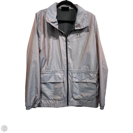Athletic Jacket By Under Armour In Grey, Size: M