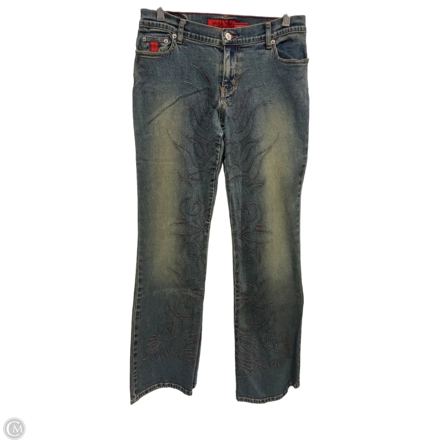 Jeans Flared By Bongo In Blue Denim, Size: M