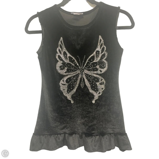 Top Sleeveless By Clothes Mentor In Black, Size: S