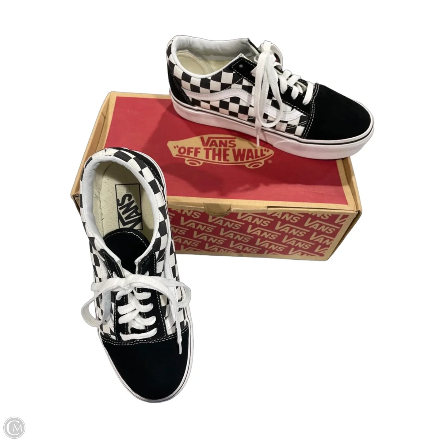Shoes Sneakers By Vans In Checkered Pattern, Size: 7.5