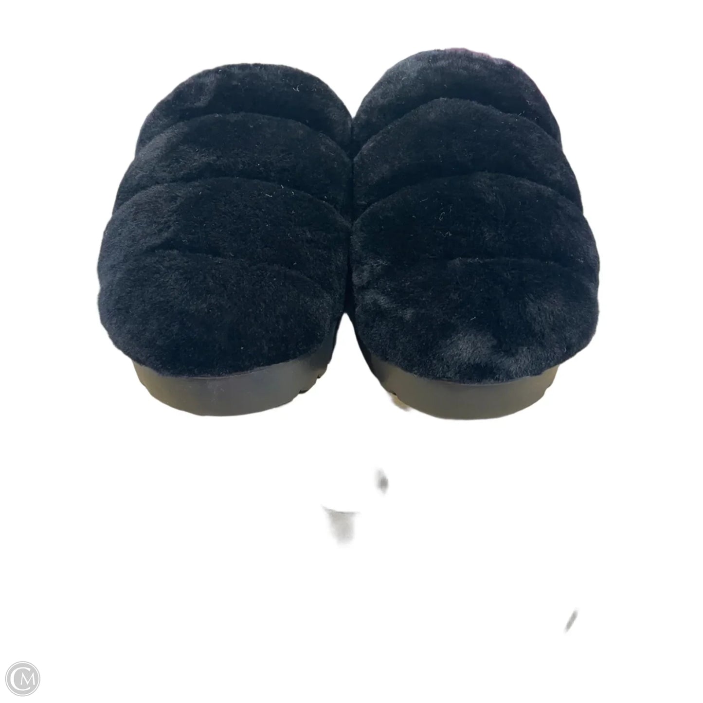 Slippers Designer By Ugg In Black, Size: 7