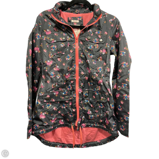 Coat Raincoat By Mossimo In Floral Print, Size: S