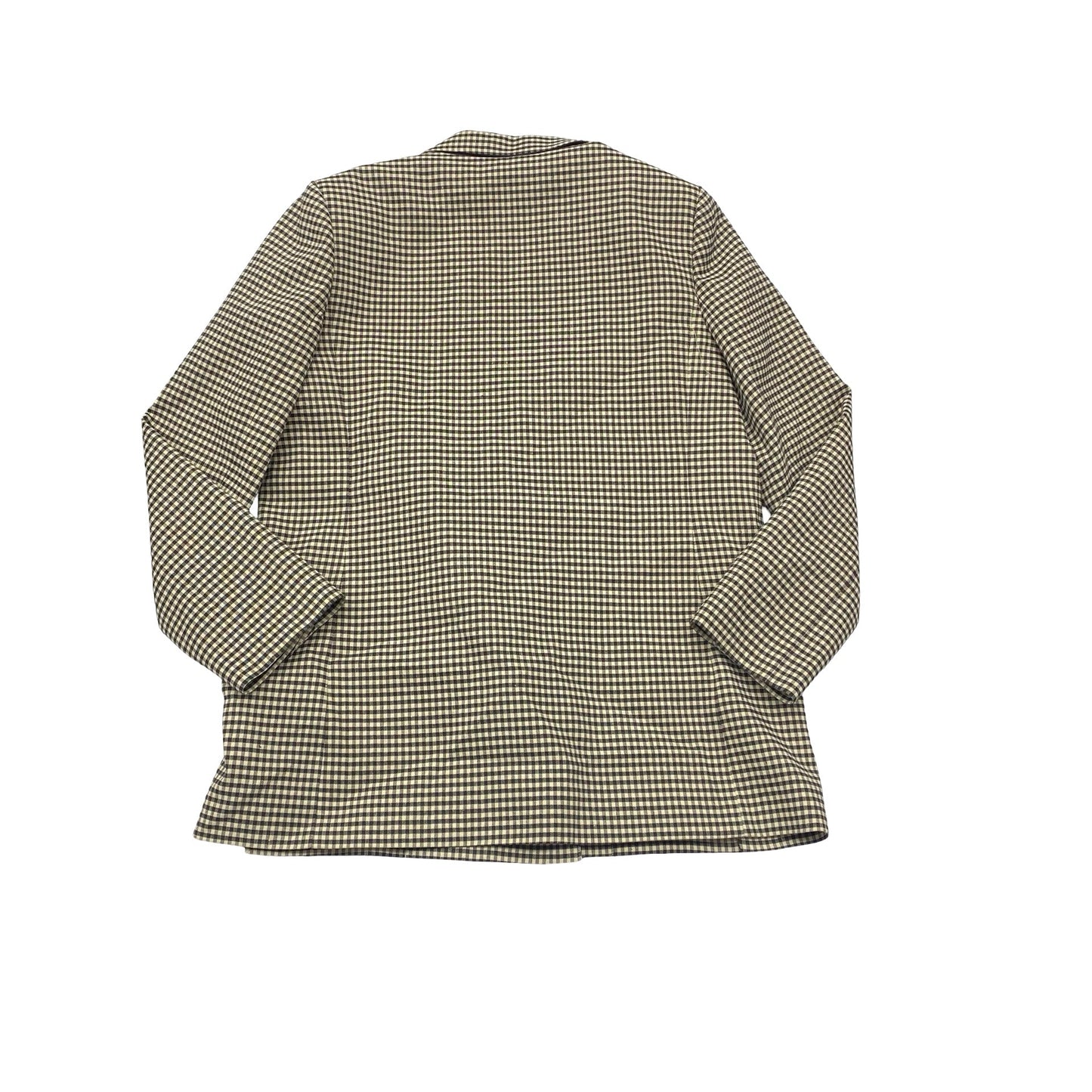 Blazer By Rebecca Taylor In Brown & Cream, Size:14