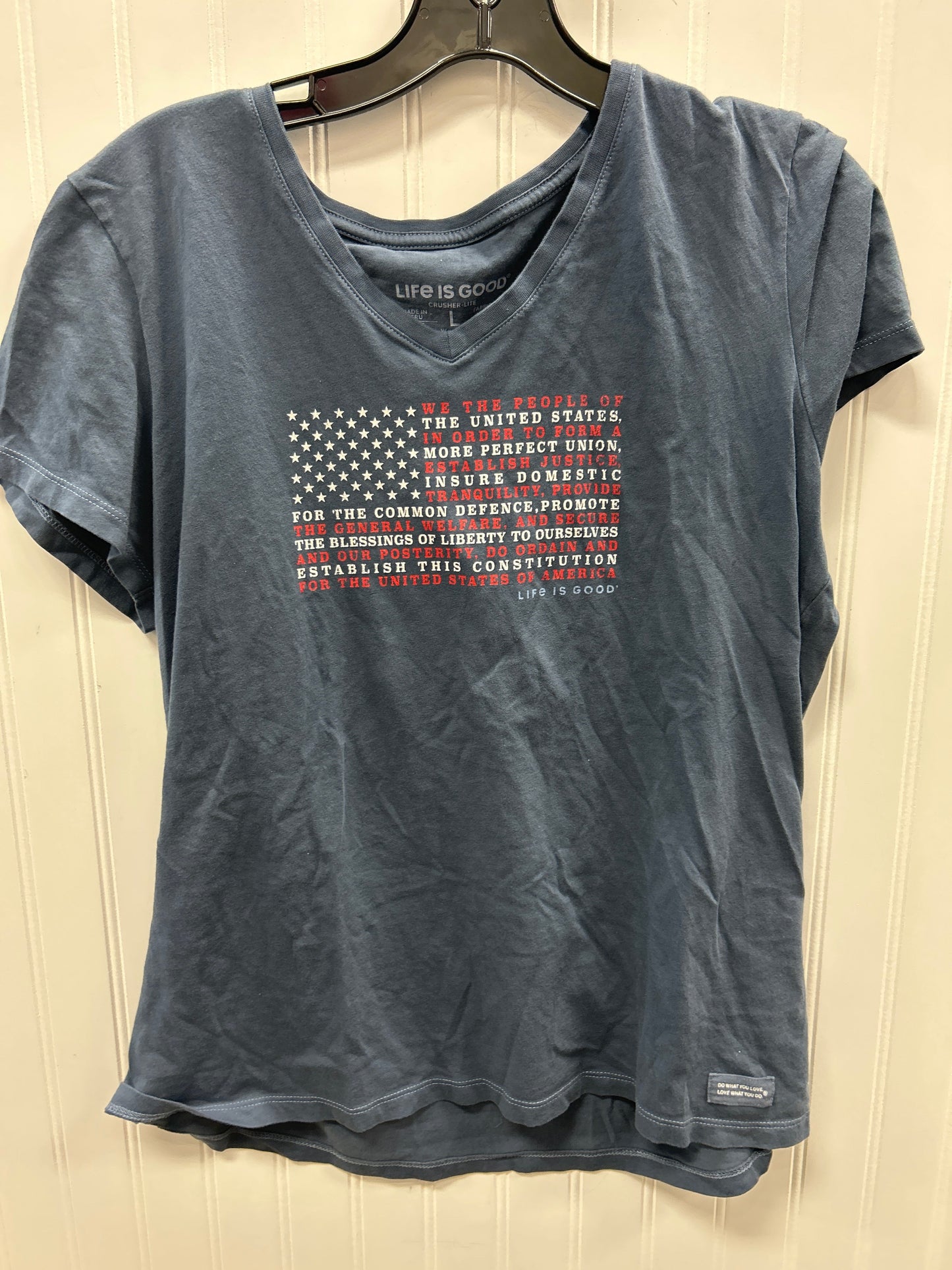 Top Ss By Life Is Good In Blue, Size:L