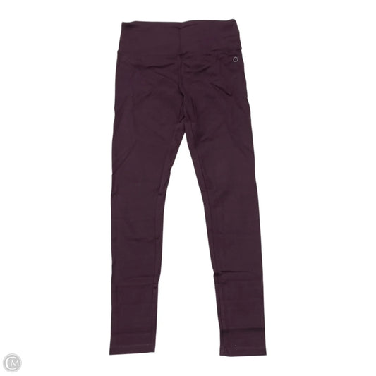 Athletic Leggings By Calvin Klein Performance In Maroon, Size: S
