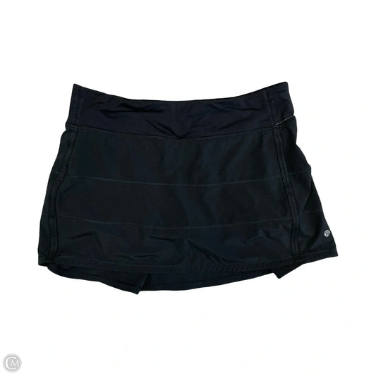 Athletic Skirt By Lululemon In Black, Size: 8
