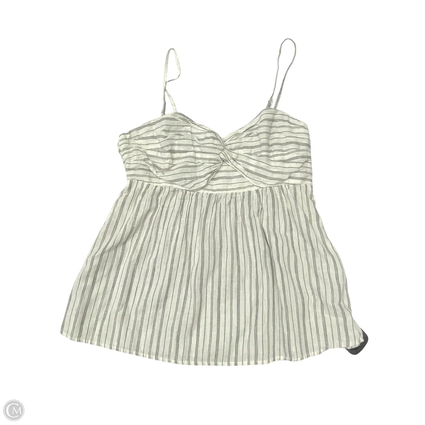 Top Sleeveless By Banana Republic In Black & White, Size: S