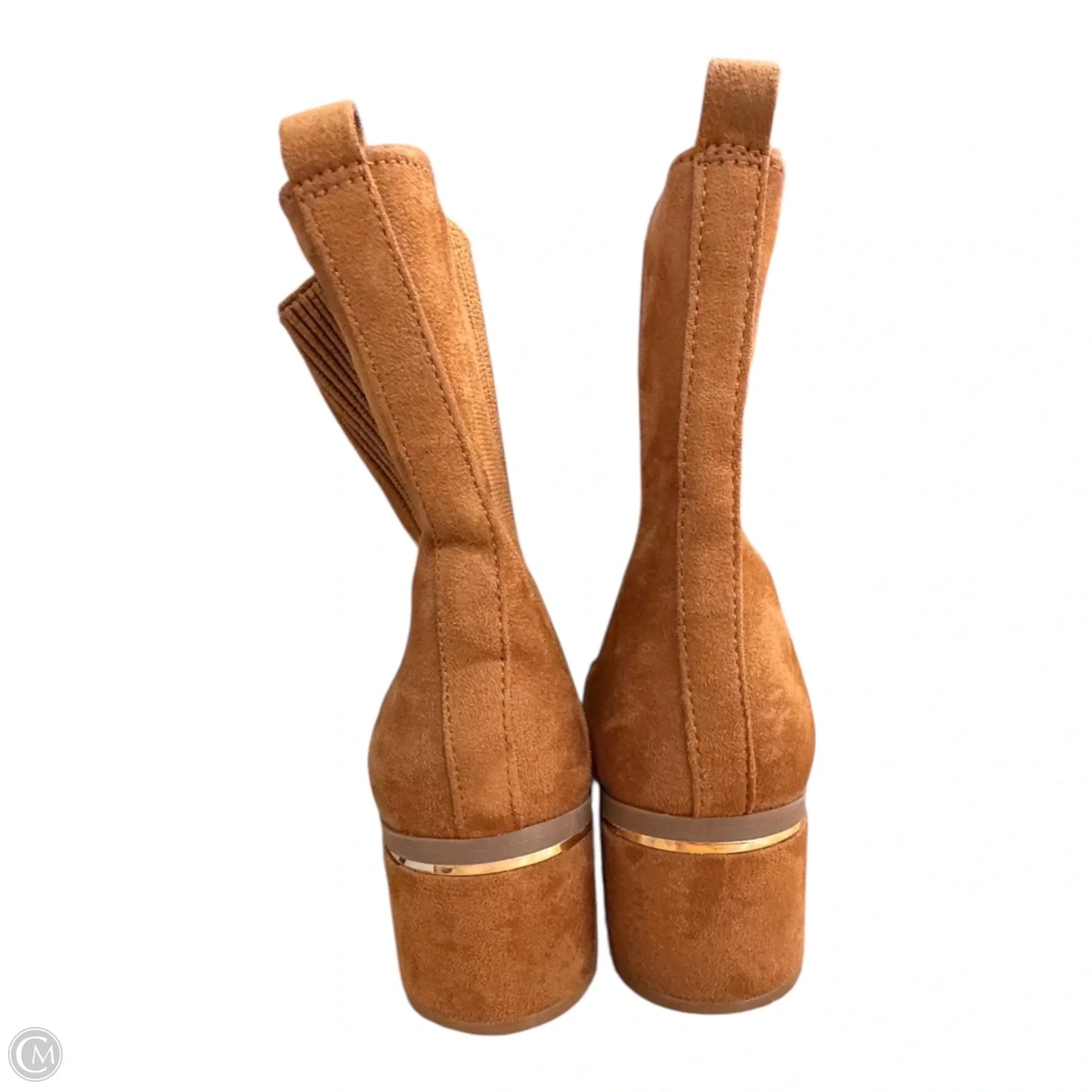 Boots Ankle Heels By Express In Brown, Size: 7