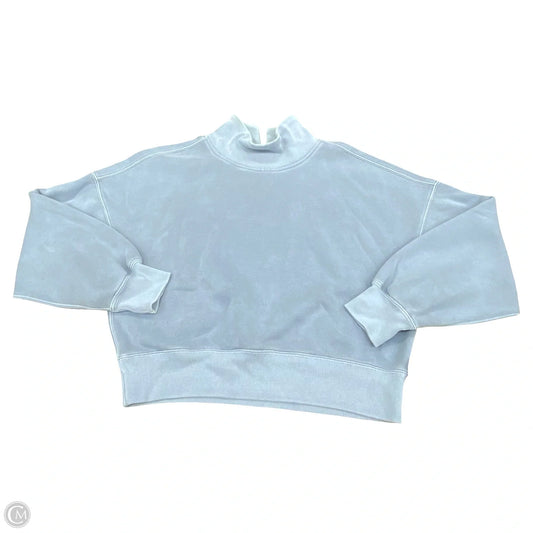 Sweatshirt Collar By Abercrombie And Fitch In Blue, Size: M