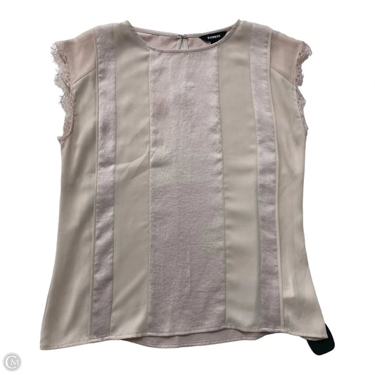 Top Short Sleeve By Express In Blush, Size: Xs