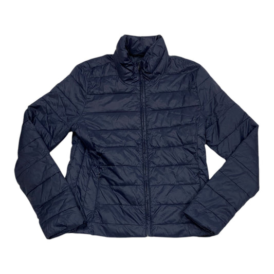 Jacket Puffer & Quilted By Loft In Navy, Size: S
