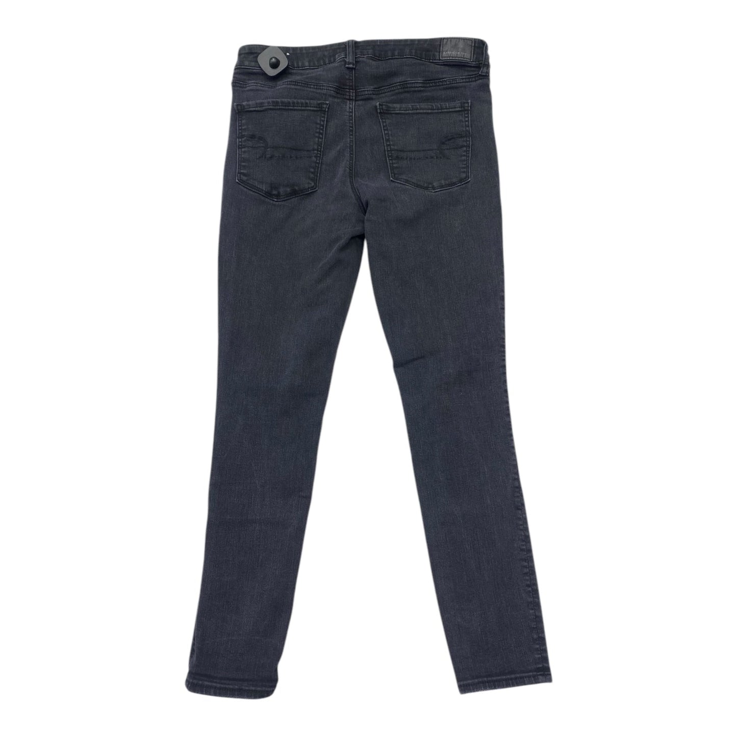 Jeans Jeggings By American Eagle In Black Denim, Size: 12