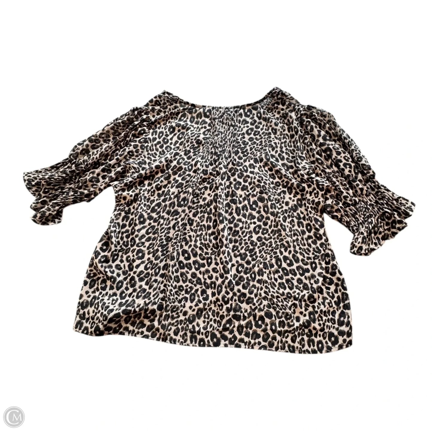 Top Short Sleeve By Sanctuary In Animal Print, Size: M