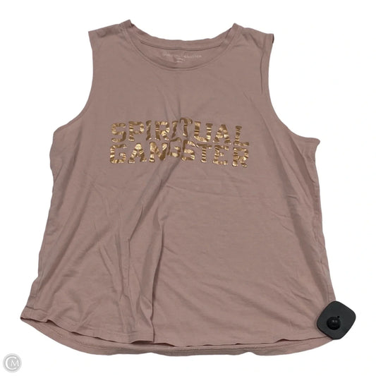 Athletic Tank Top By Spiritual Gangster In Pink, Size: S