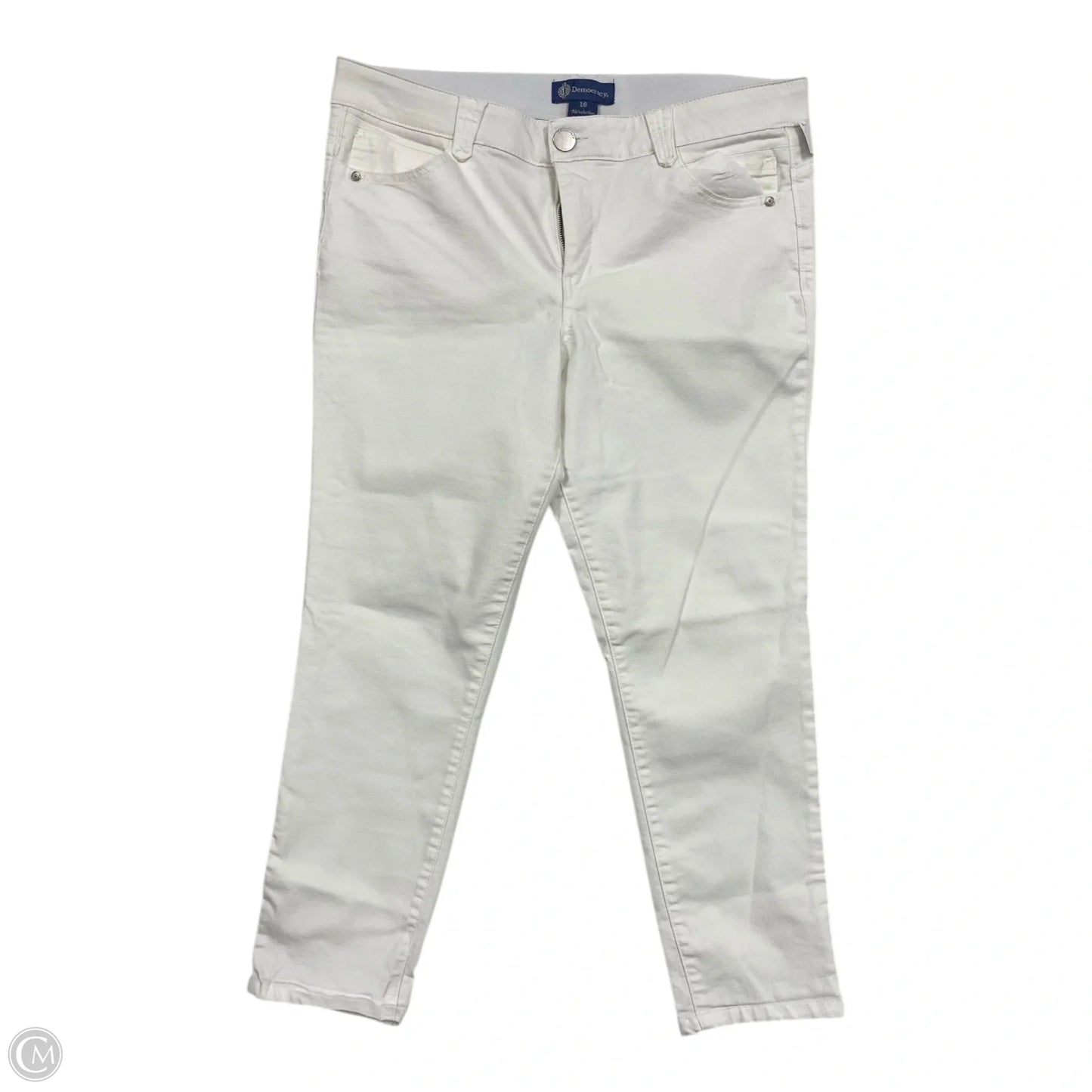 Jeans Straight By Democracy In White, Size: 16
