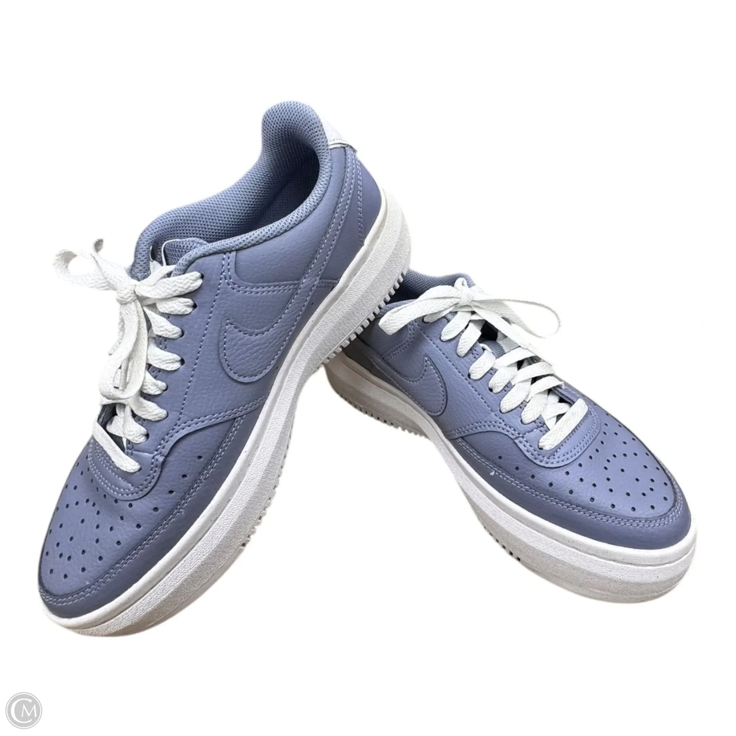 Shoes Sneakers By Nike In Blue & White, Size: 9