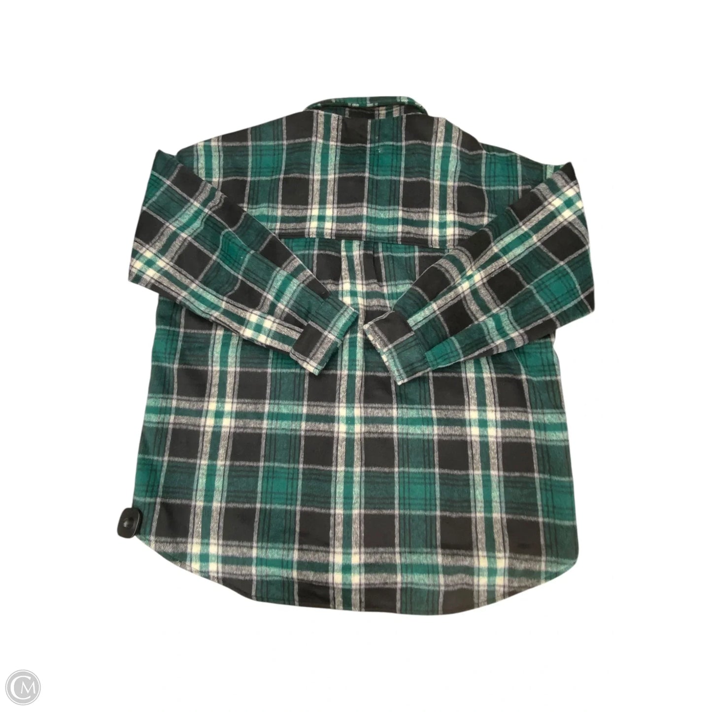 Jacket Shirt By Thread And Supply In Plaid Pattern, Size: L