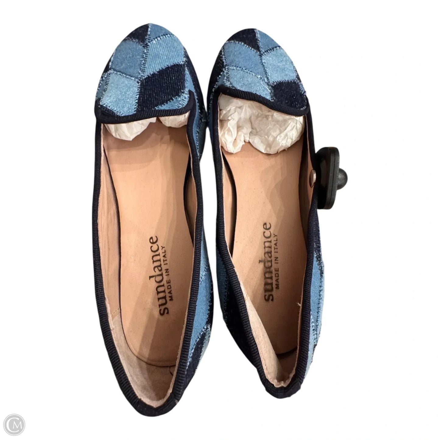 Shoes Flats By Sundance In Blue Denim, Size: 6