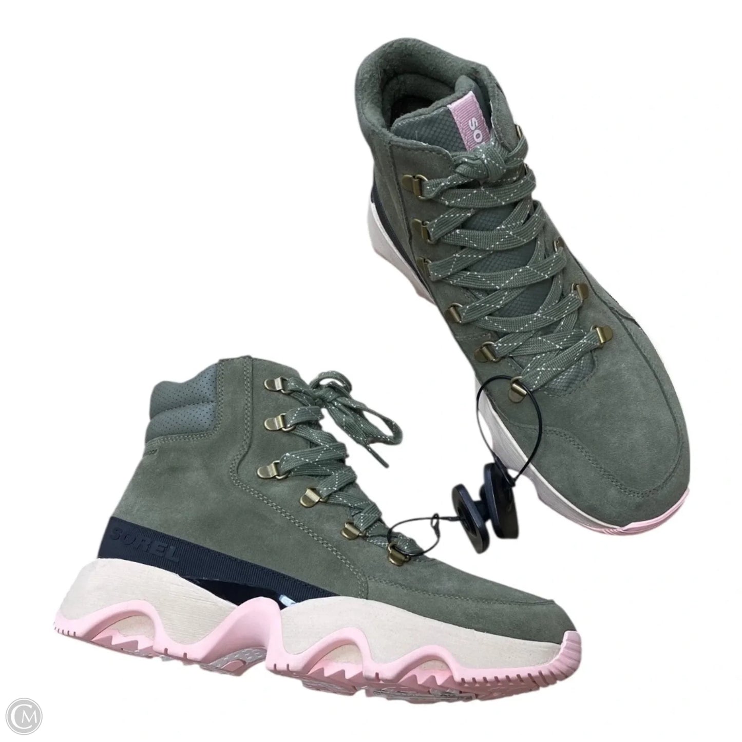 Boots Designer By Sorel In Green, Size: 10
