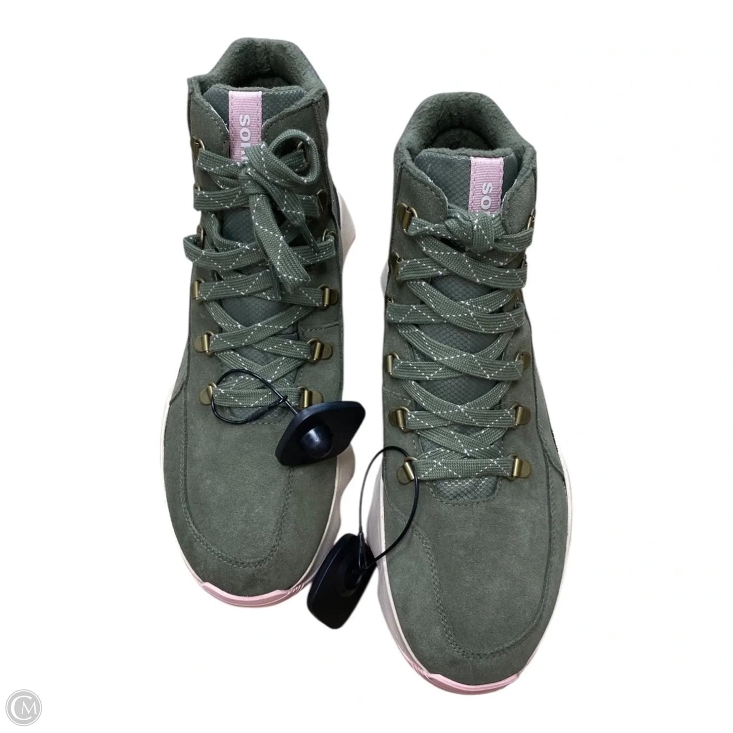 Boots Designer By Sorel In Green, Size: 10