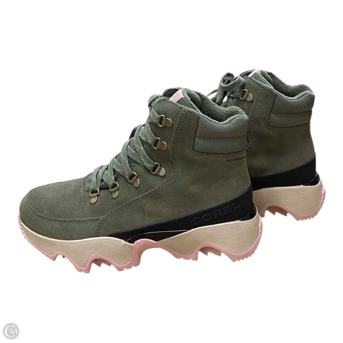 Boots Designer By Sorel In Green, Size: 10