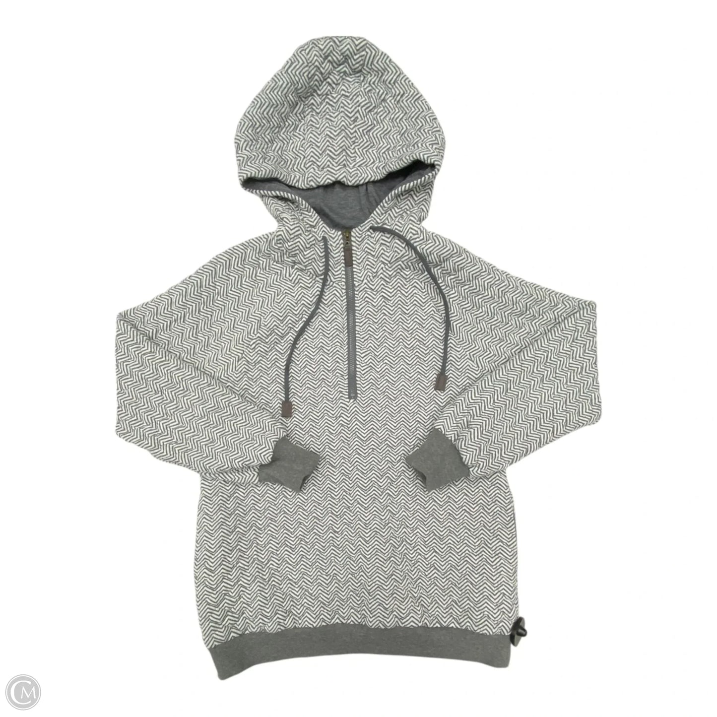Sweater By Doe & Rae In Grey & White, Size: S