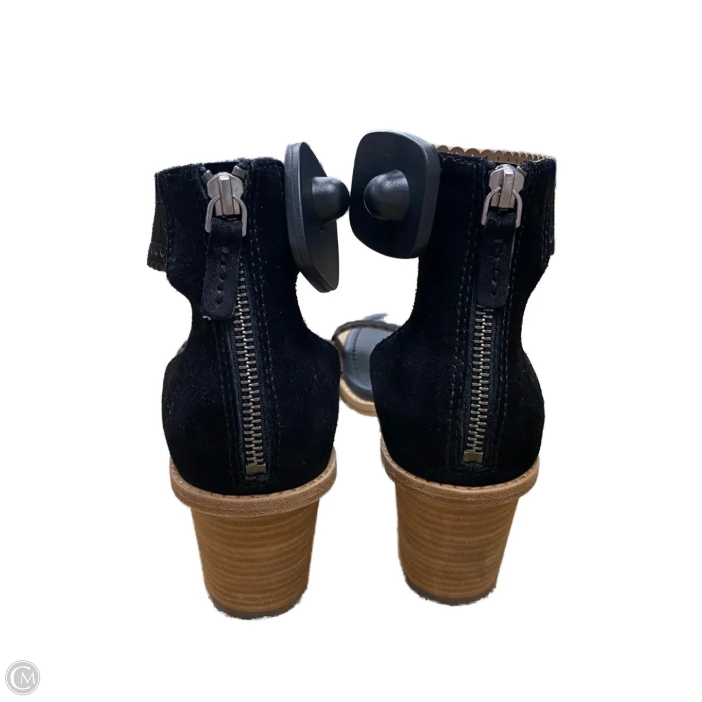 Sandals Designer By Frye In Black & Brown, Size: 9