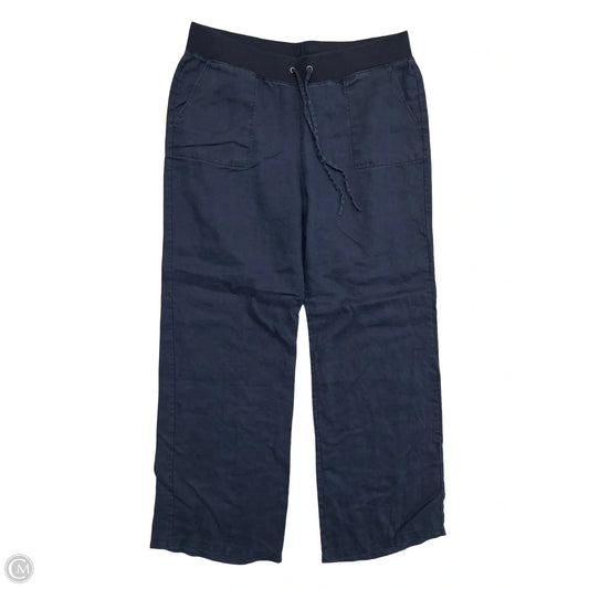 Pants Linen By Talbots In Blue, Size: L