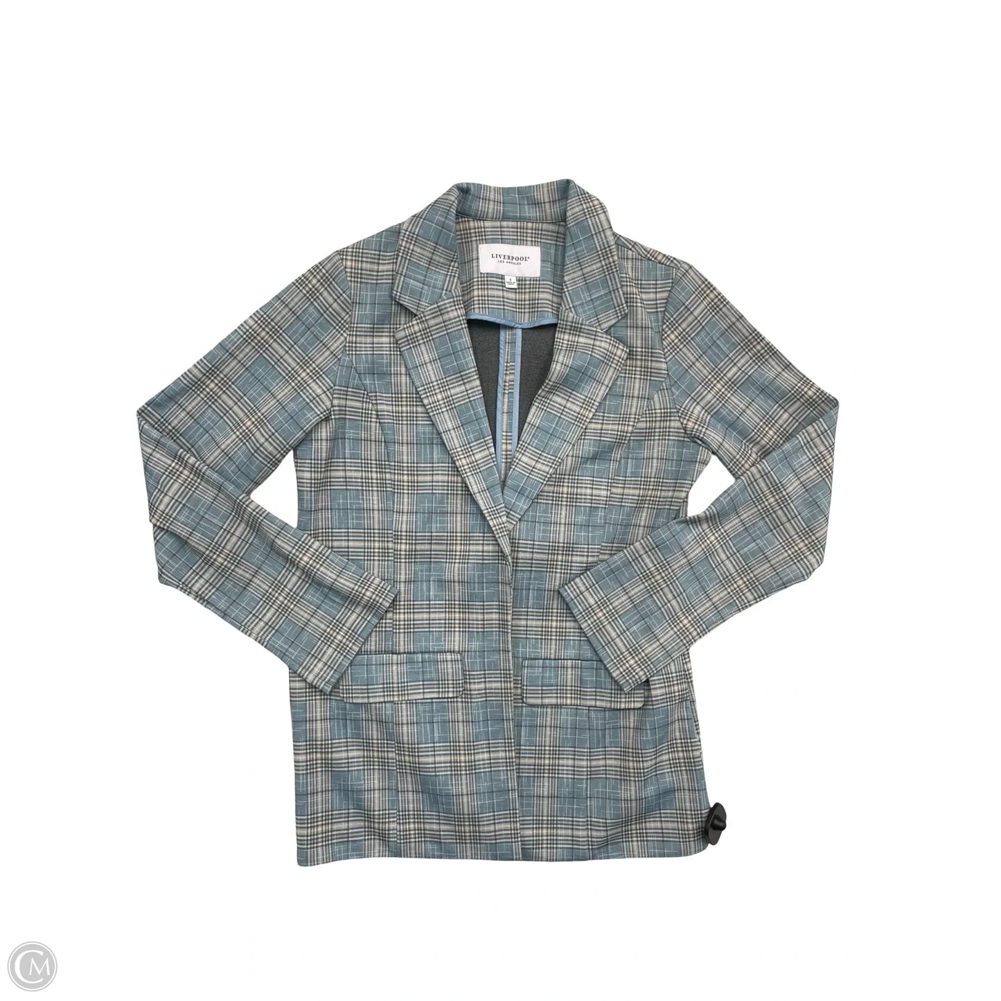 Blazer By Liverpool In Plaid Pattern, Size: S
