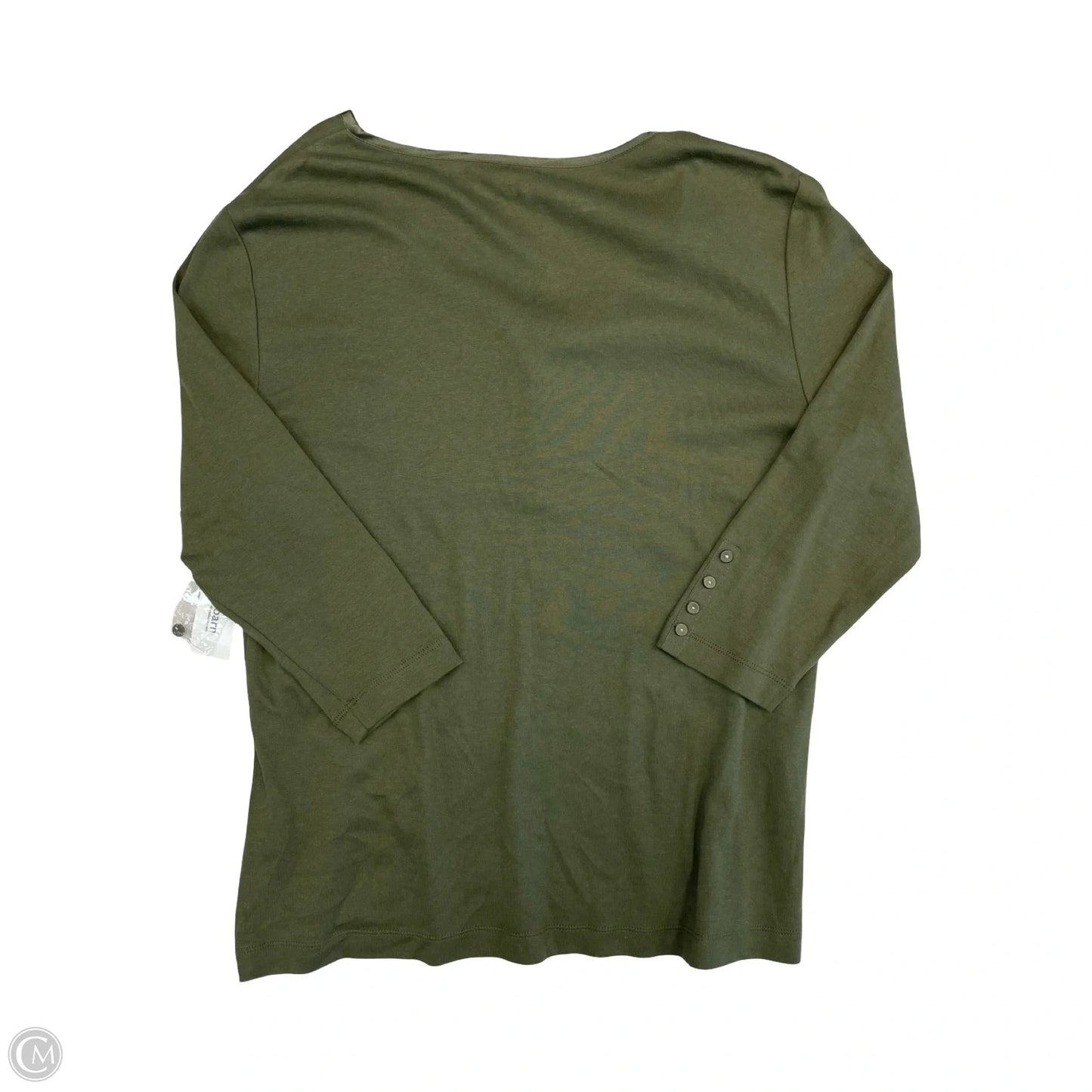 Top 3/4 Sleeve By Dressbarn In Green, Size: Xl