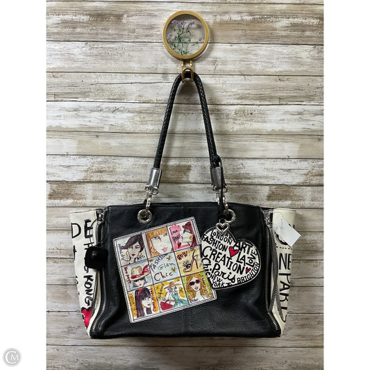 Handbag Leather By Brighton, Size: Large