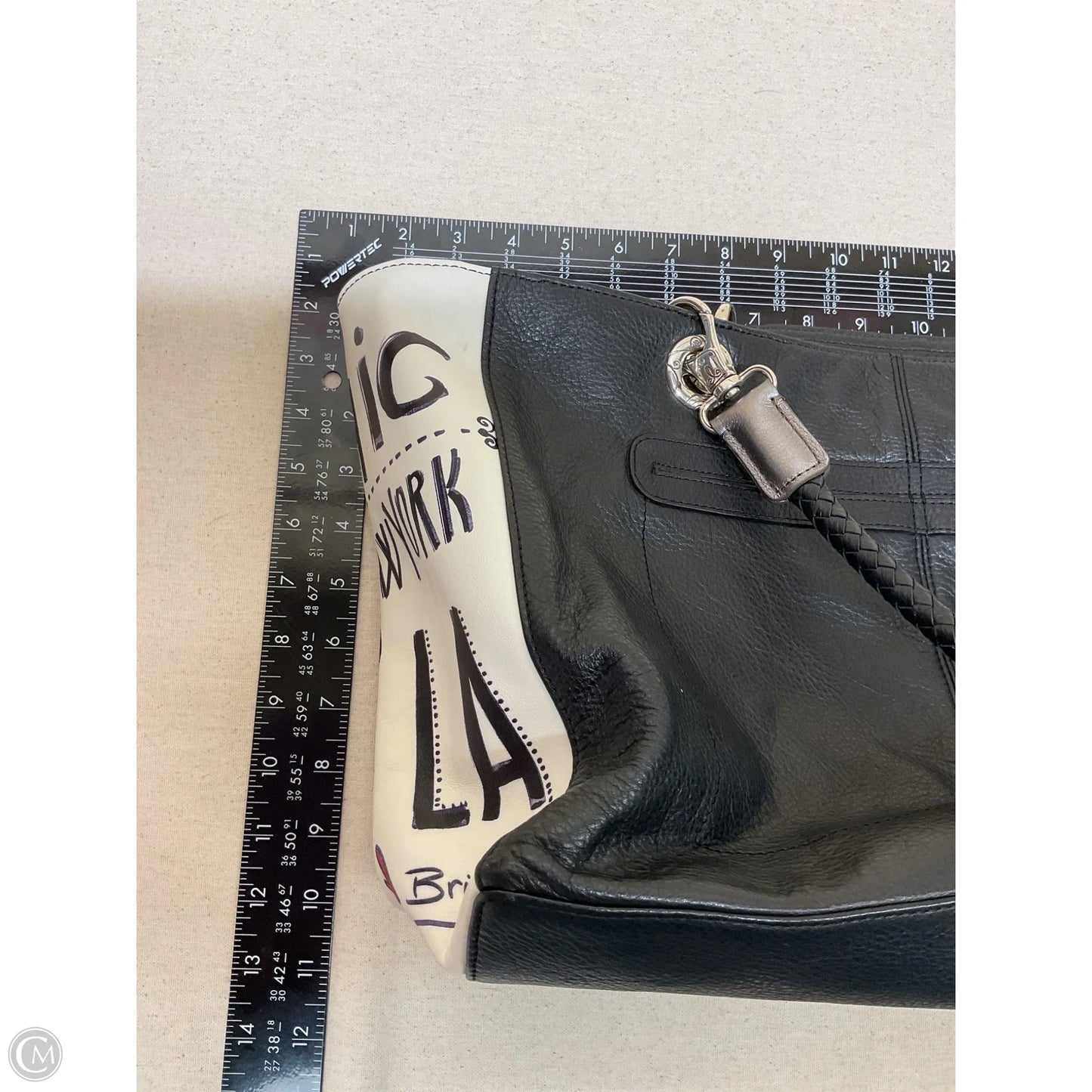 Handbag Leather By Brighton, Size: Large