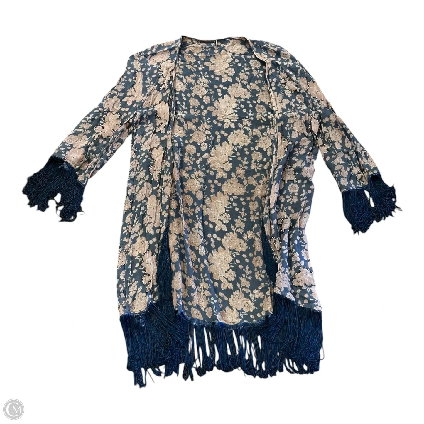 Kimono By Chan Luu In Grey & Tan, Size: S