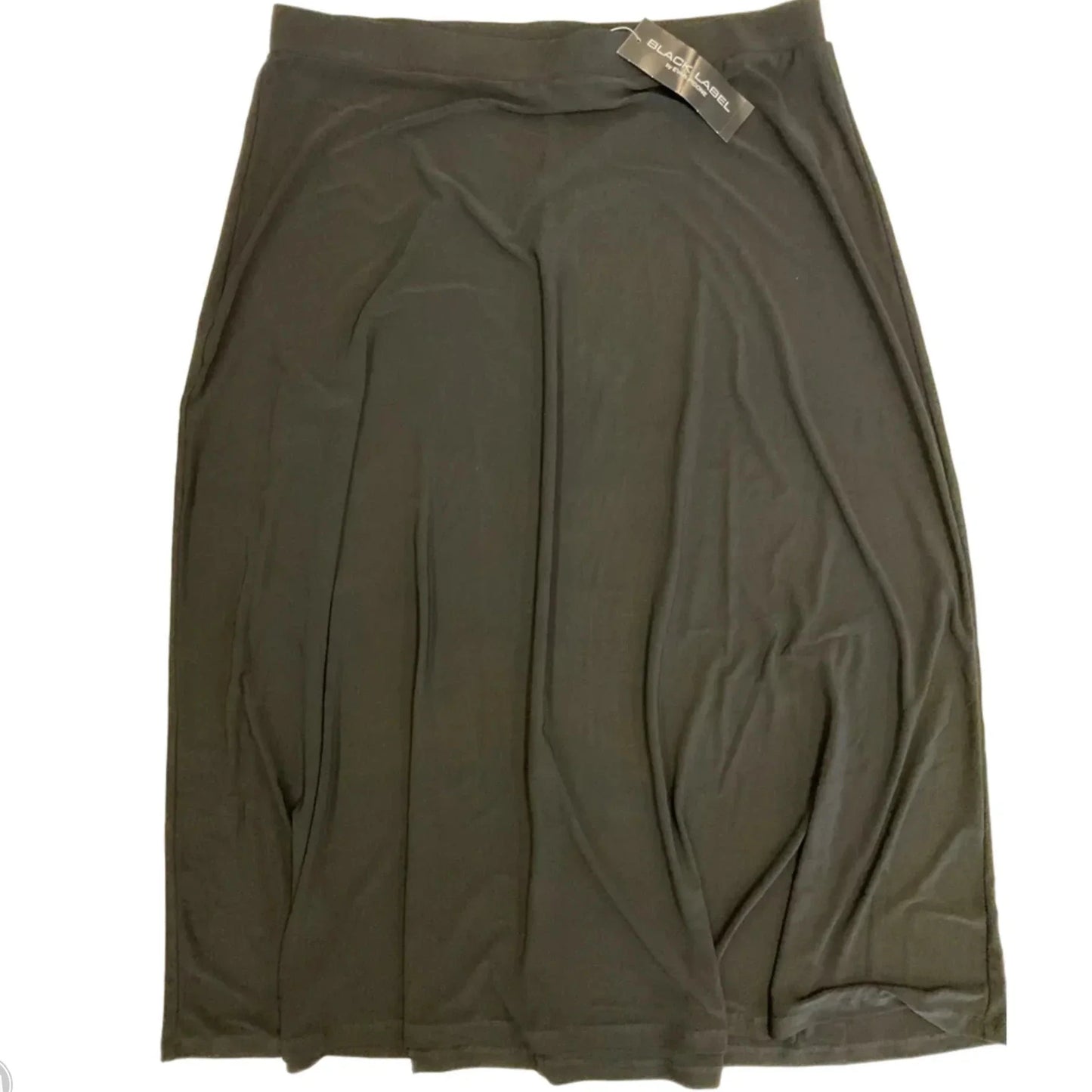 Skirt Maxi By Evan-picone In Black, Size: Xl