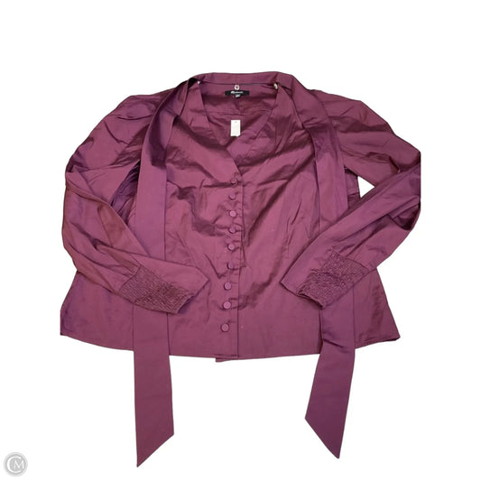 Top Long Sleeve By Madewell In Maroon, Size: S