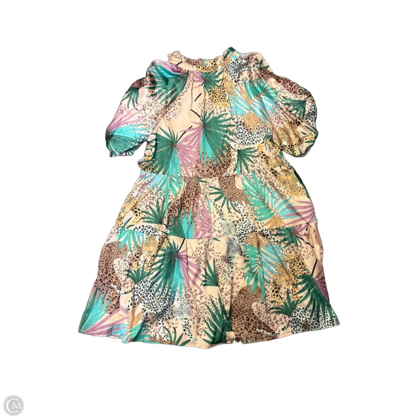 Dress Casual Short By Entro In Tropical Print, Size: S