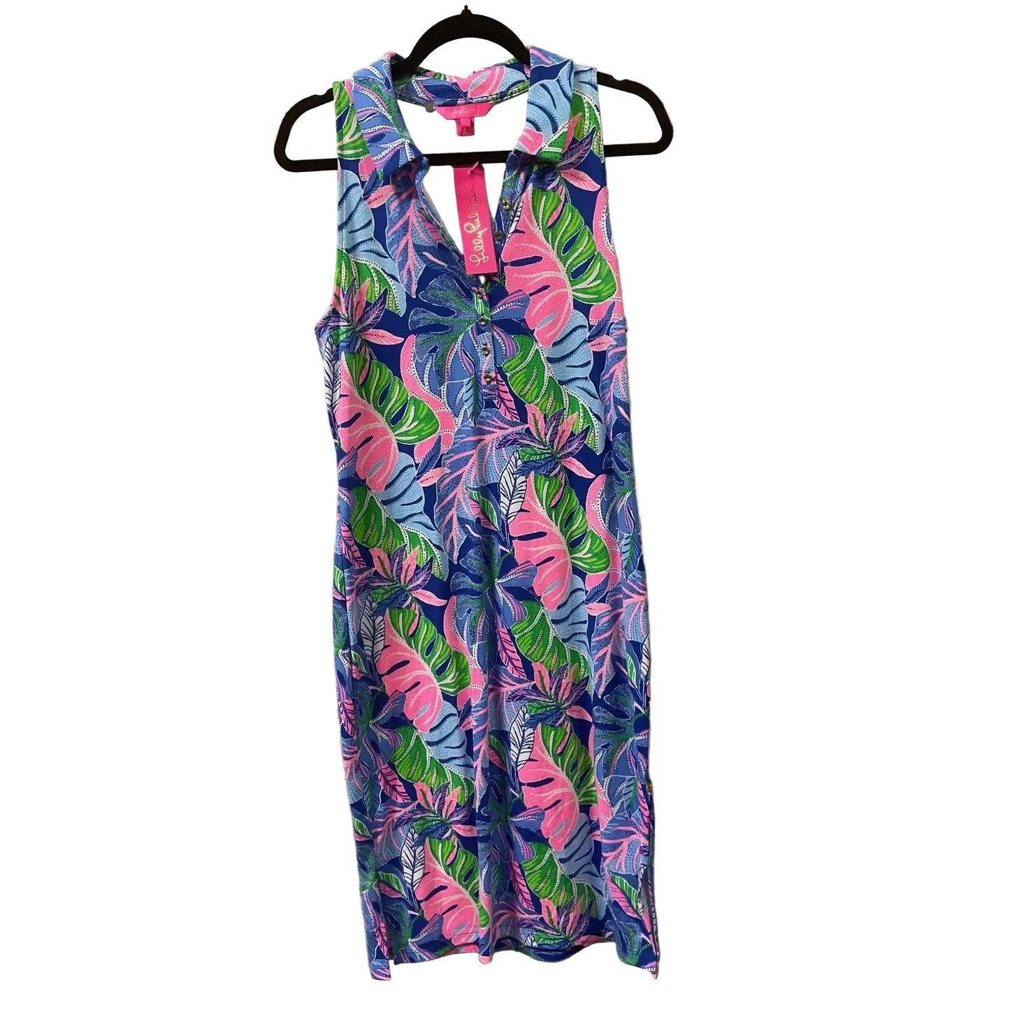 Dress Designer By Lilly Pulitzer In Blue & Green, Size: L