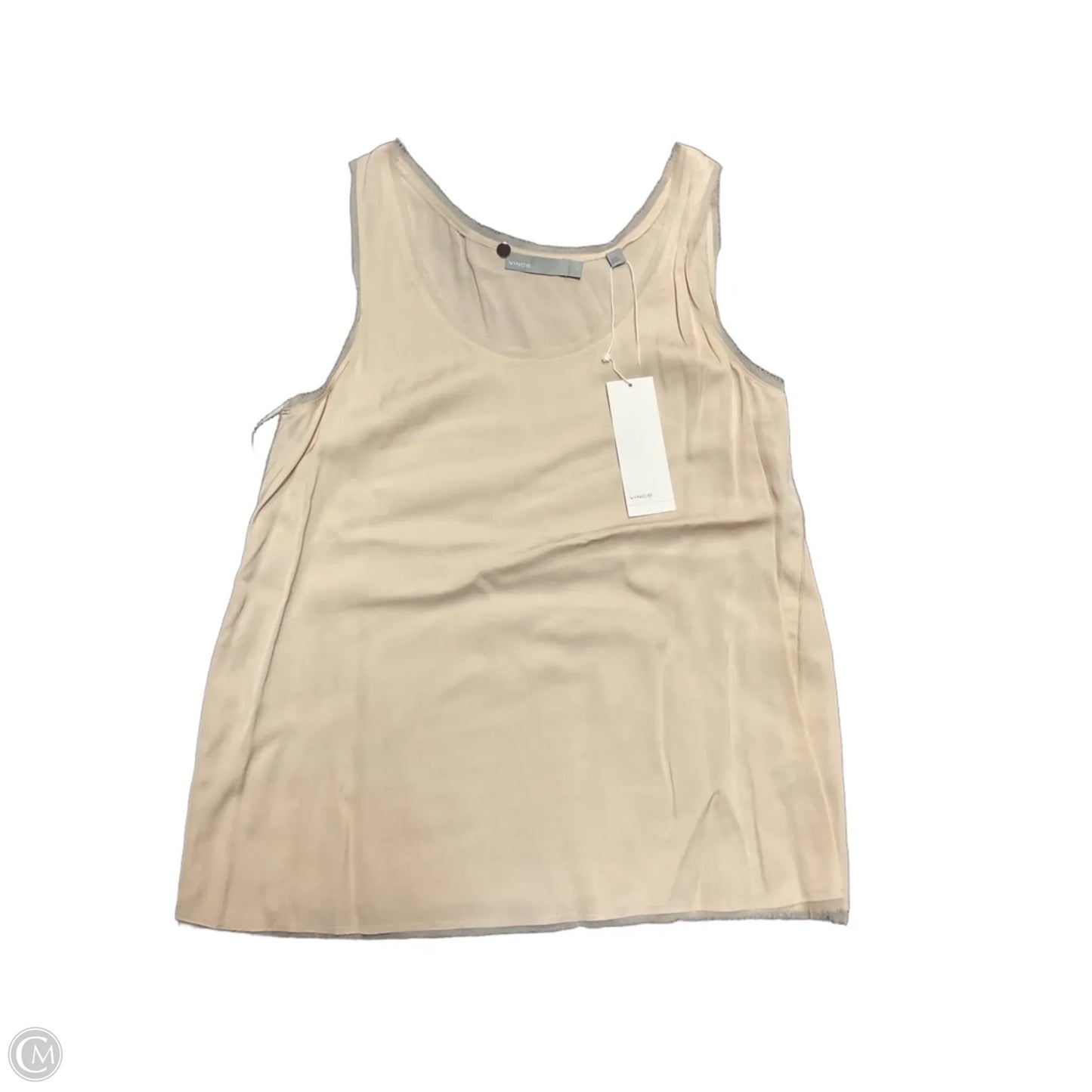 Blouse Sleeveless By Vince In Beige, Size: S