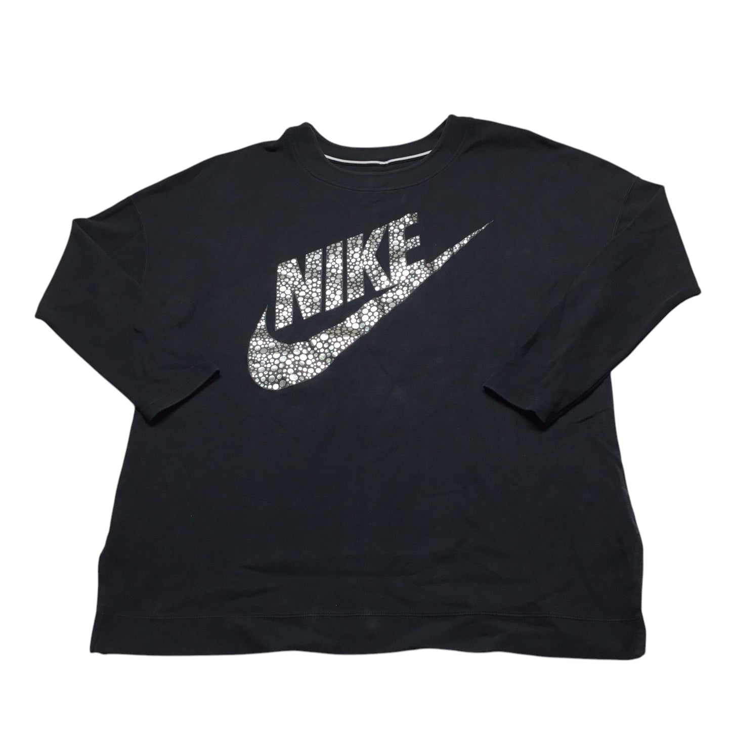 Athletic Sweatshirt Crewneck By Nike Apparel In Black, Size: L