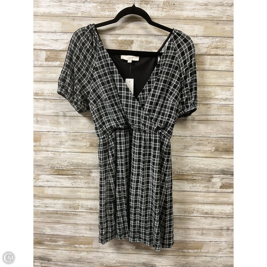 Dress Casual Midi By Loft In Black & White, Size: S